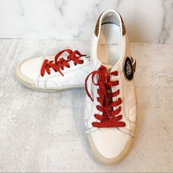 Like new - SAINT LAURENT Court Classic Diamond sneakers Sz 41 (size 10) - Picture 4 of 7